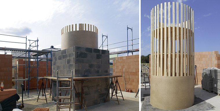 Romantisch schönes Foto mit roten Hausdächern